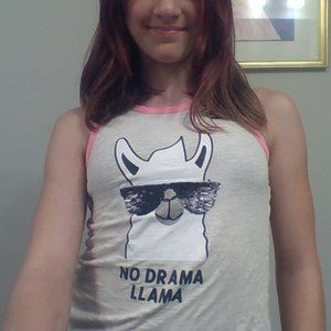 no drama llama tank top